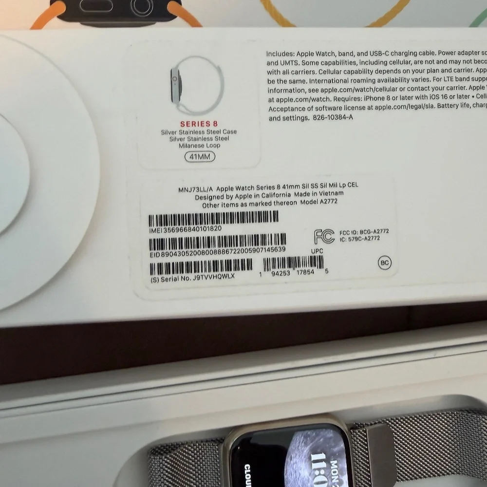 Series 8 Apple Watch 41mm with Stainless Steel Loop